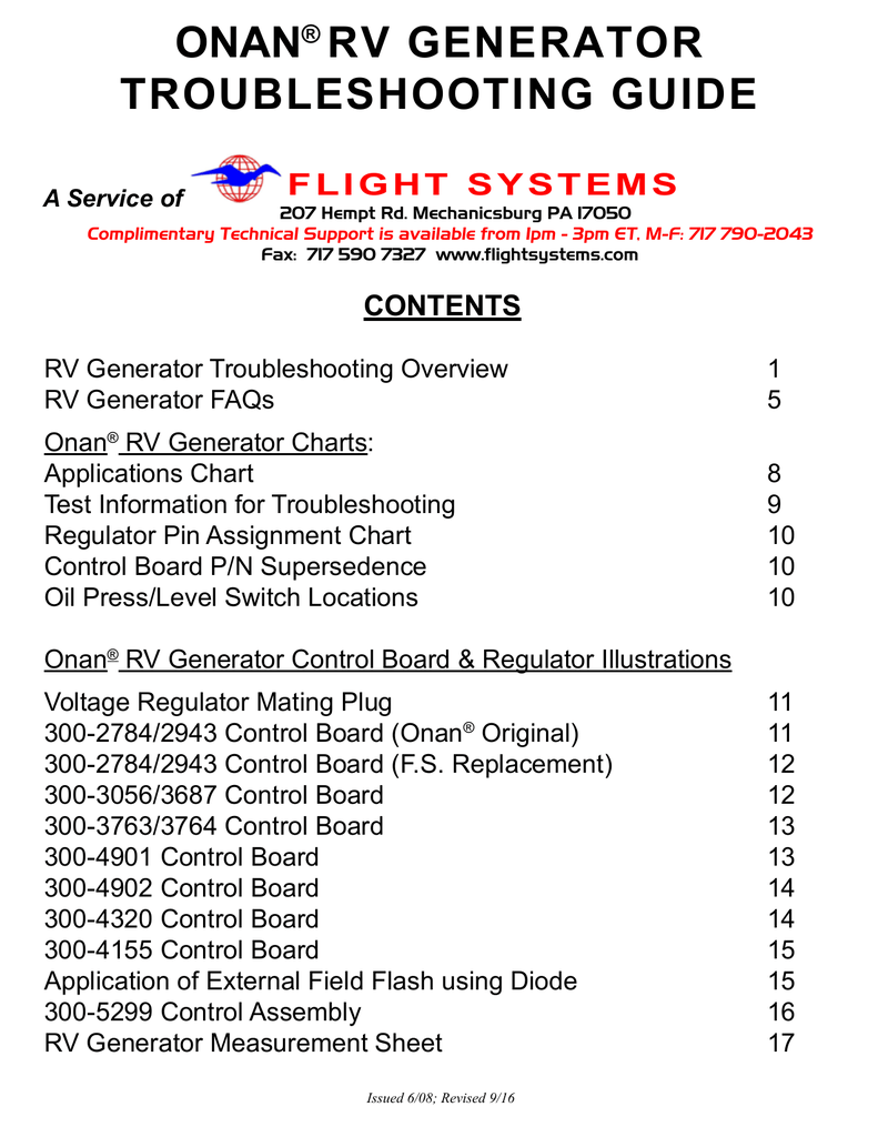 onan® rv generator troubleshooting guide Manualzz