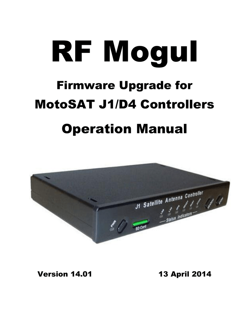 Motosat J1 Controller Manual Rf Mogul Update Manualzz Motosat J1 Controller Manual Rf Mogul Update Manualzz