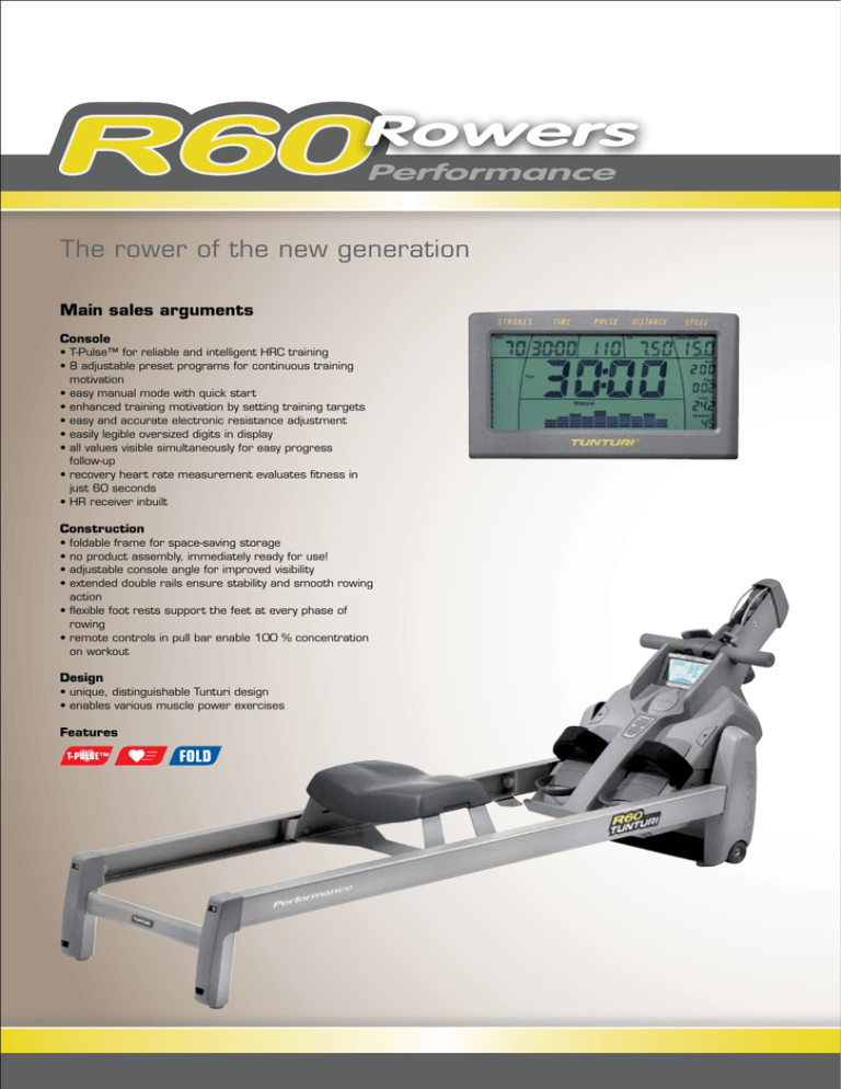 space saving rower