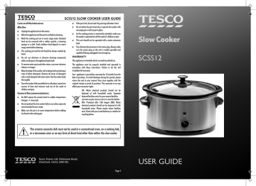 slow cooker tesco sc356