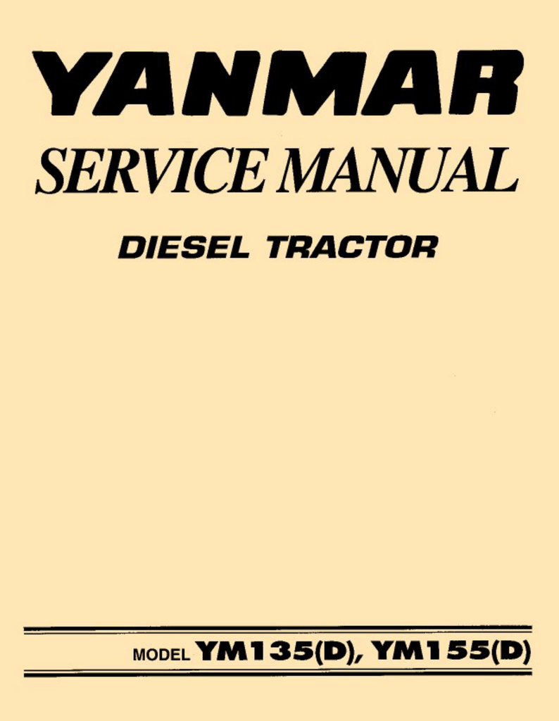 yanmar f15d service manual