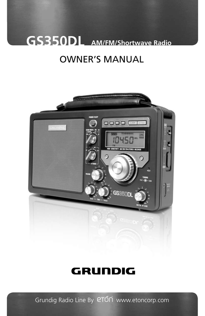 grundig s350 radio manual