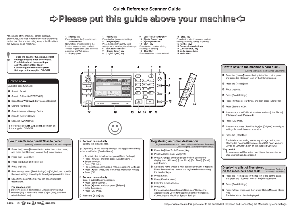 How To Connect Ricoh Scanner To Computer Multi Function Printer