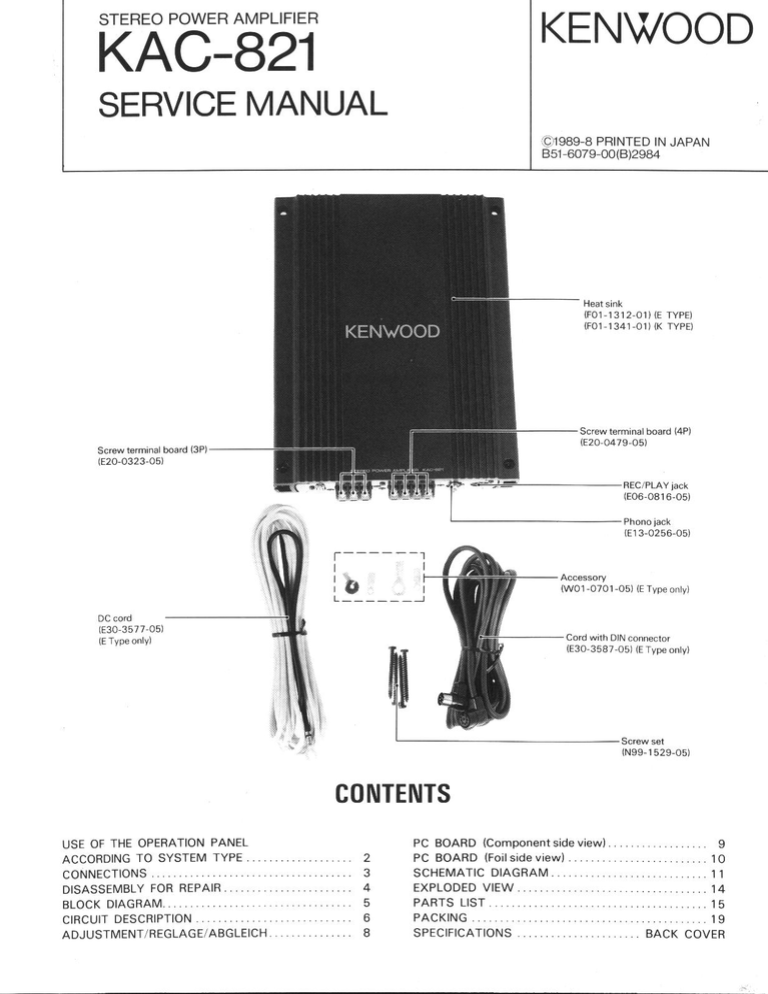 Kenwood Kac 1 Service Manual Manualzz