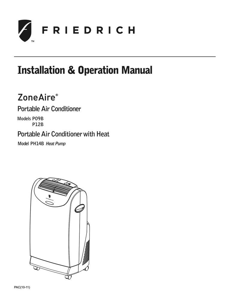 Friedrich P09a Parts Air Conditioners