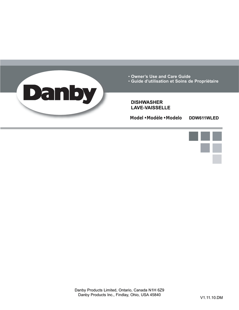 Danby Counter Top Dishwasher Manual Manualzz Com