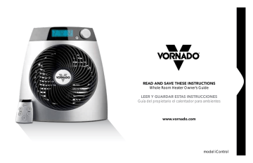Vornado iControl Whole Room Heater Owner Manual | Manualzz