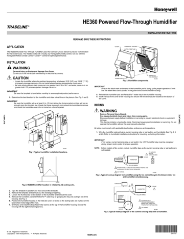 Honeywell He360a Furnace Humidifier Wiring Diagram - Wiring Diagram