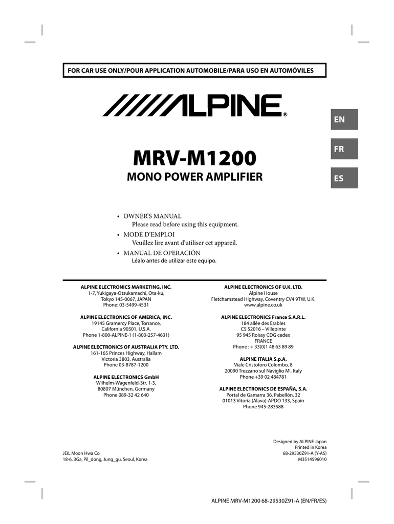 MRVM1200 Manualzz