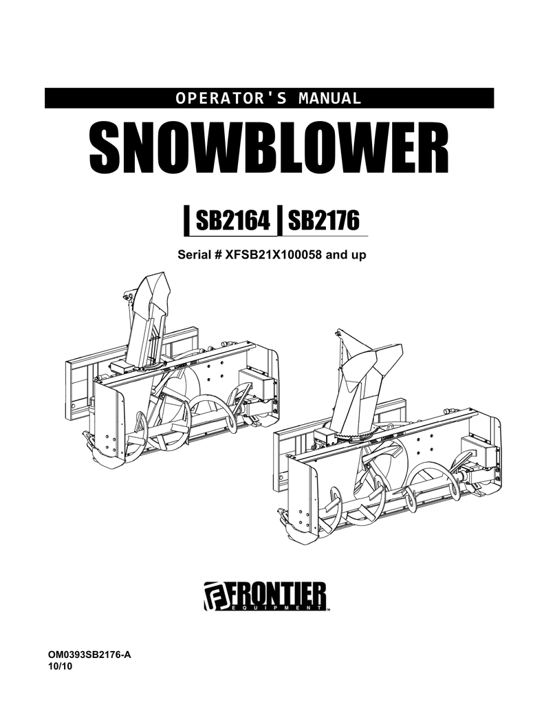 Instruction Book − Snowthrower Model 621401x54NB Manuel de l