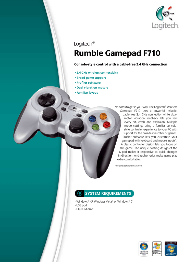 Rumble Gamepad F710 | Manualzz