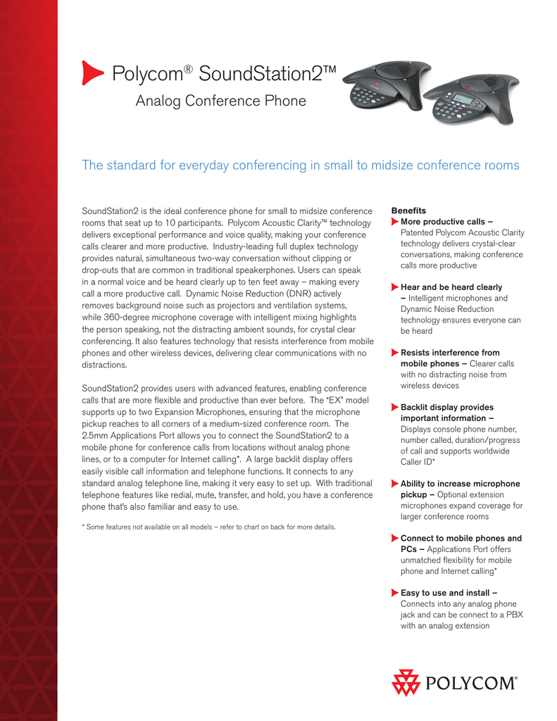 Polycom Soundstation2 Analog Conference Phone Manualzz