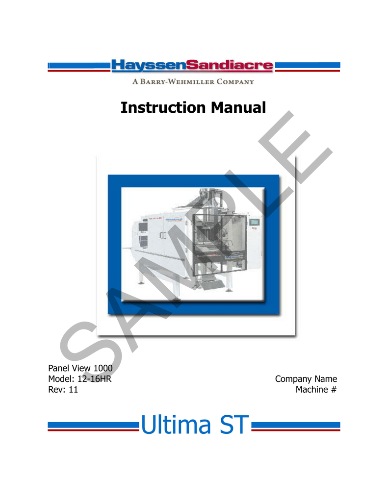 Sample Instruction Manual | Manualzz