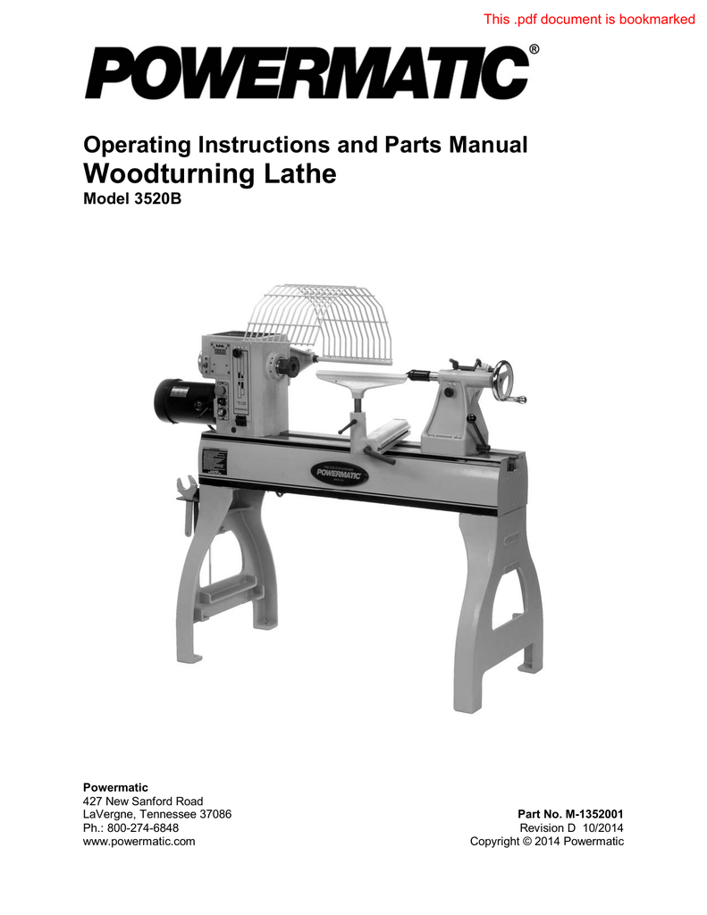 Powermatic Manual Manualzz