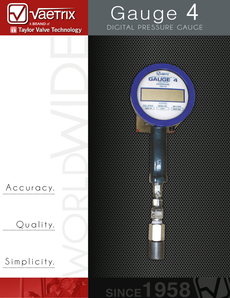 Page 1 Ss Cd O Qu D D G A Dressure Gauge Since º A Manualzz