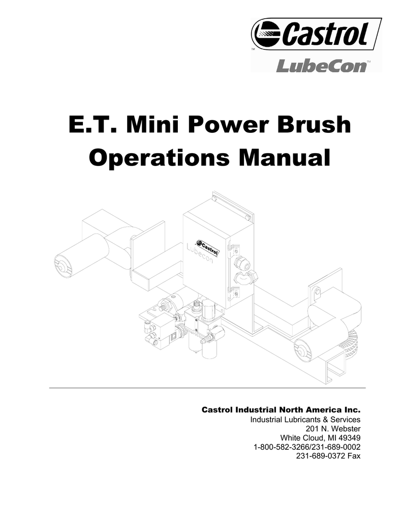 Mini E.T. Motorized Brush Manual - Castrol | Manualzz