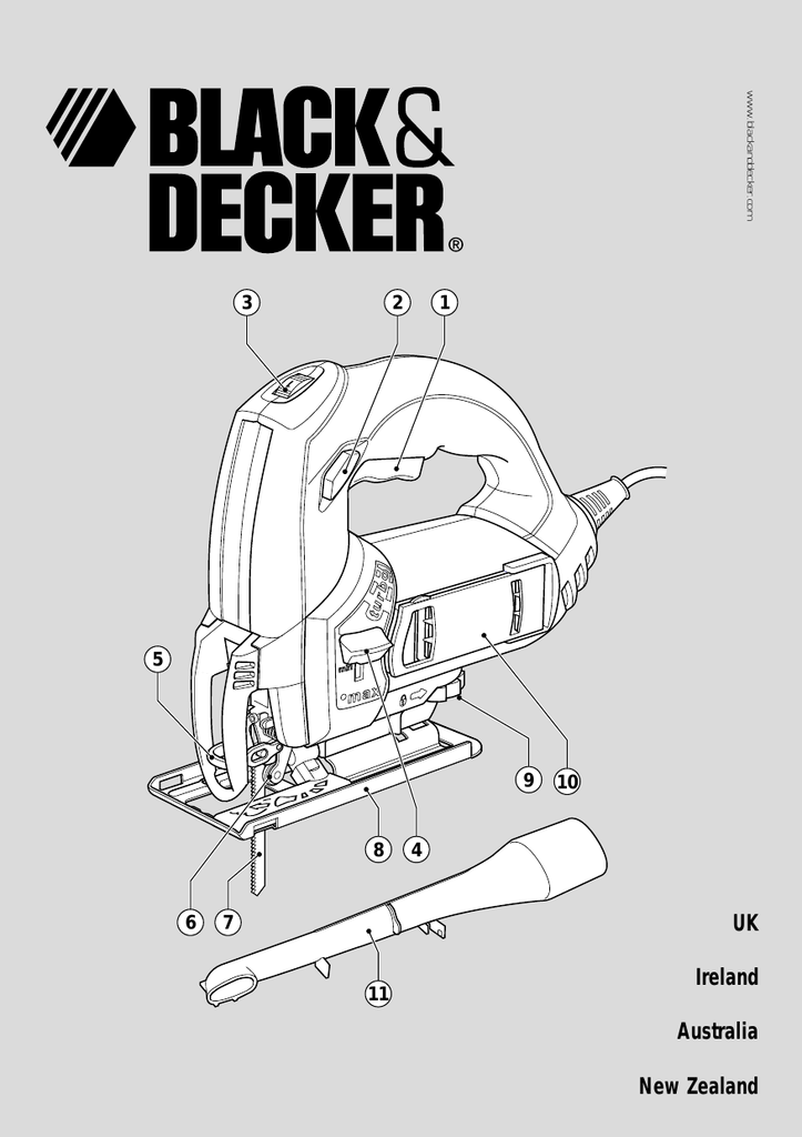 Black & Decker KS999EK Sightline Turbo Jigsaw 600w Circular Saw