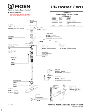 Moen Ca87484srs Torrance Low Arc Single