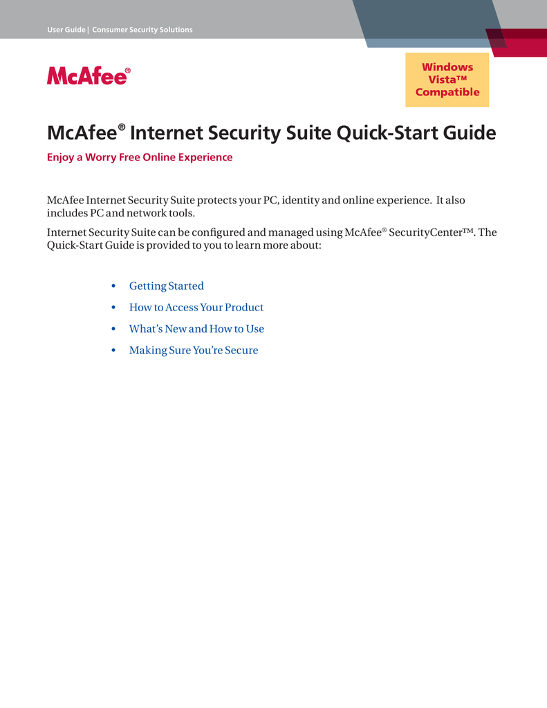 mcafee internet security suite update