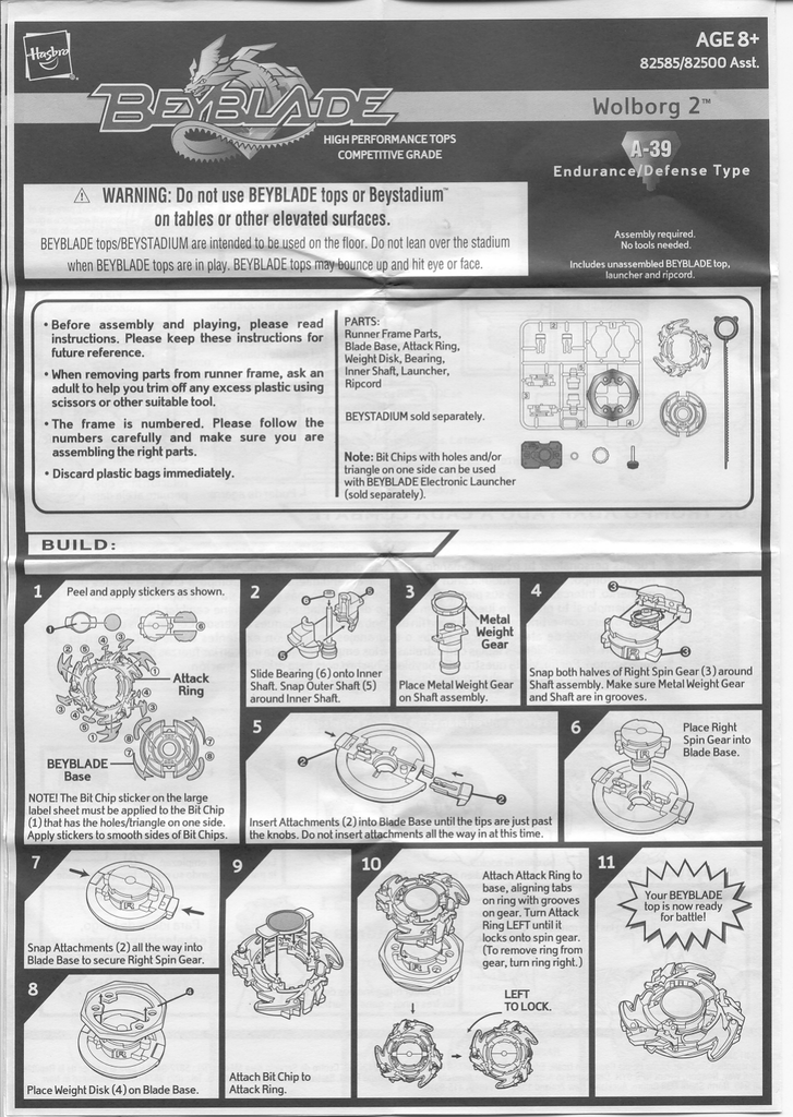 Beyblade Wolborg 2 Instructions | Manualzz