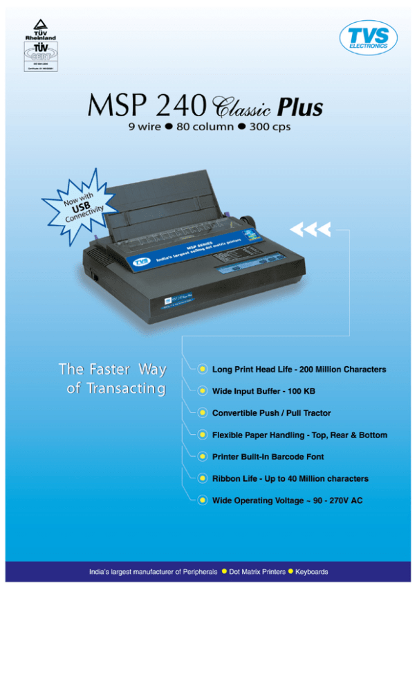 msp 240 classic plus