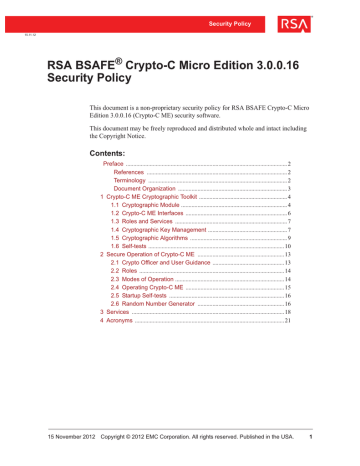 rsa bsafe crypto c micro edition