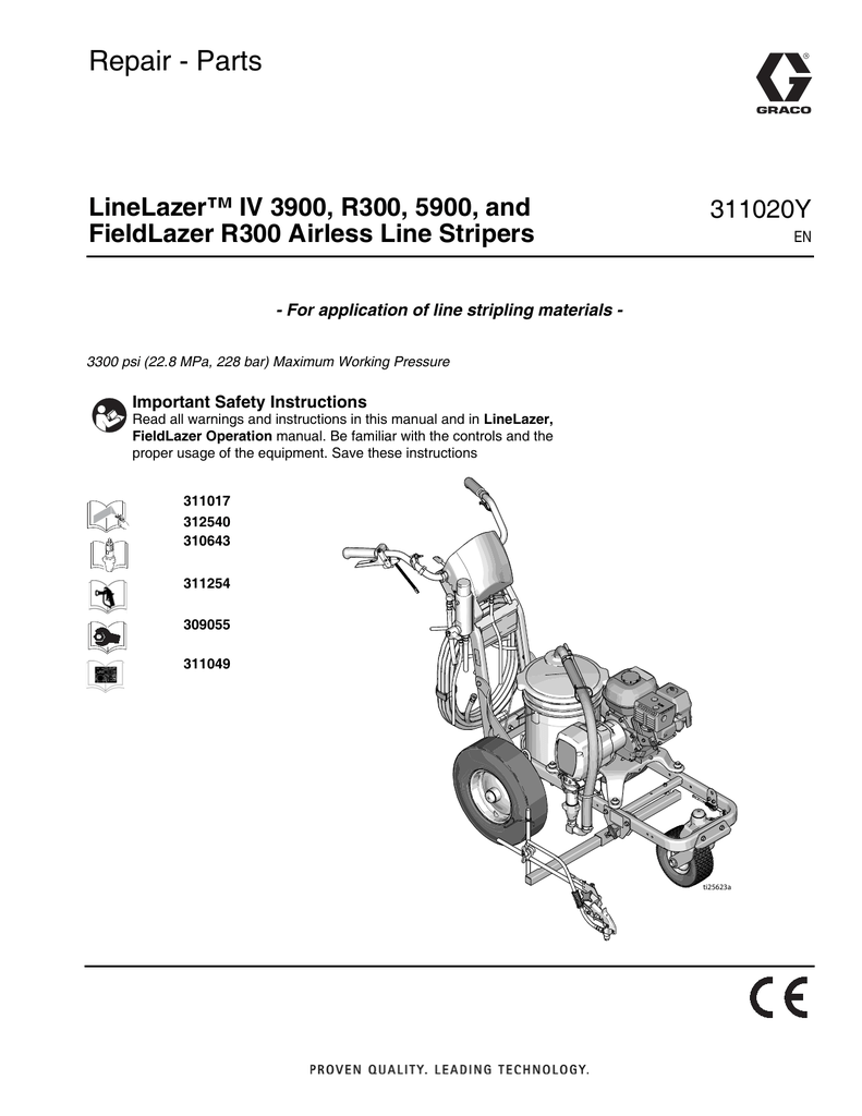 Graco LineLazer IV 5900 Repair And Parts Manual Manualzz
