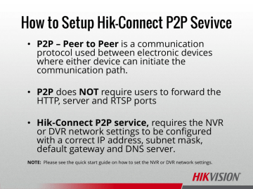 How to Setup Hik-Connect P2P Sevivce | Manualzz