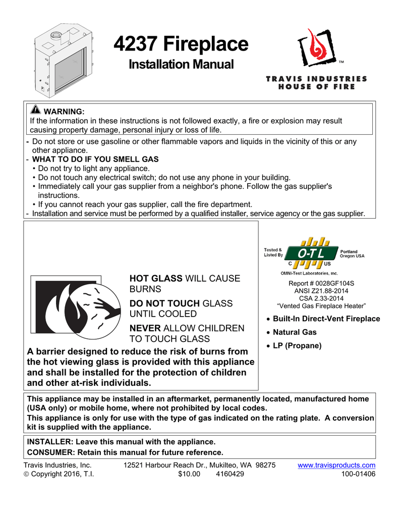 Replacement Parts Travis Gas Fireplace Step Motor Conversion Kit