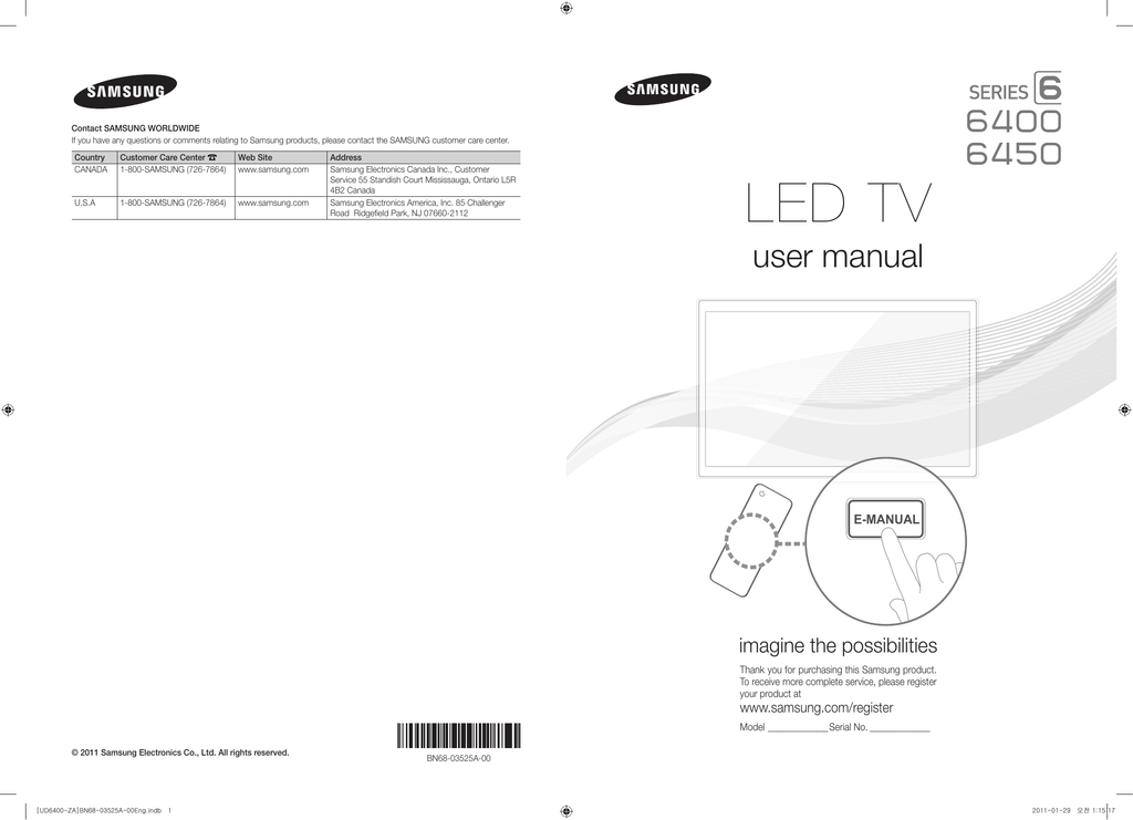 Samsung Un55d6400uf Installation Instructions Manualzz