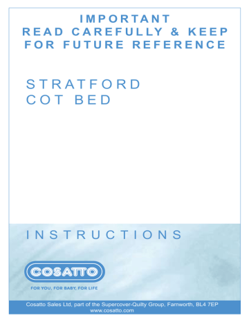 cosatto drop side cot spares