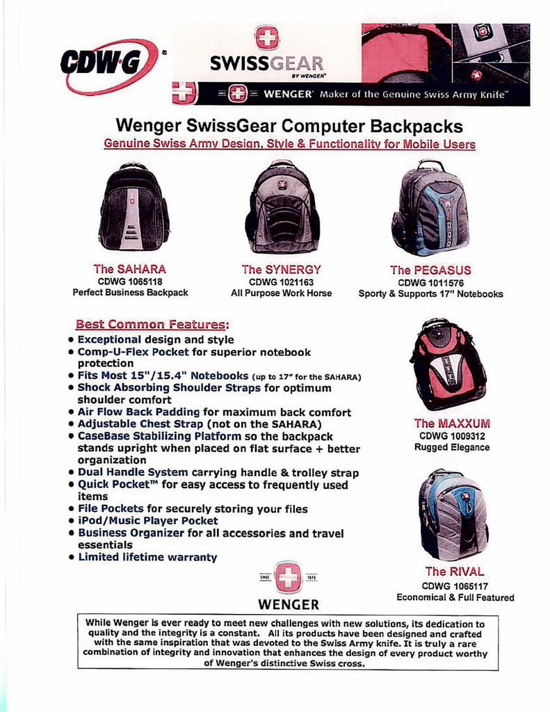 wenger maxxum backpack