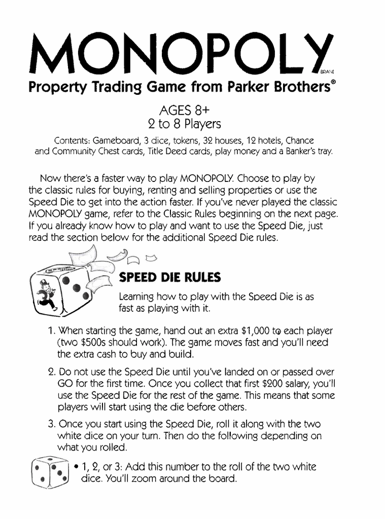 the computer edition of parker brother monopoly pc game manual pdf