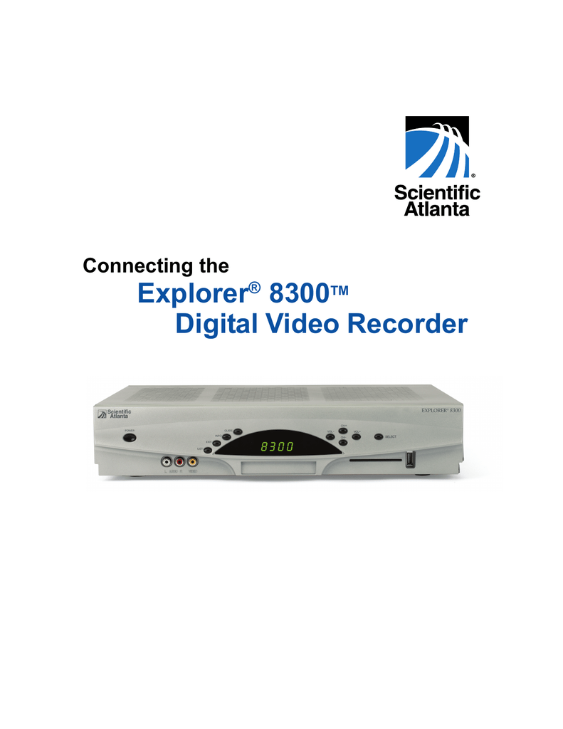Scientific Atlanta Explorer 8300 User manual Manualzz