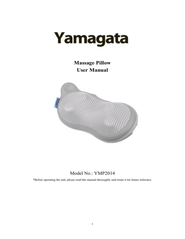 Massage Pillow User Manual | Manualzz