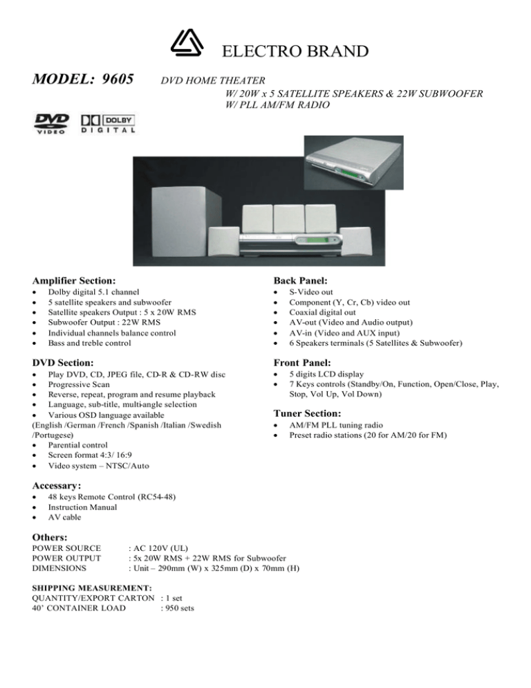 Electro Brand Tristar Distributing Manualzz