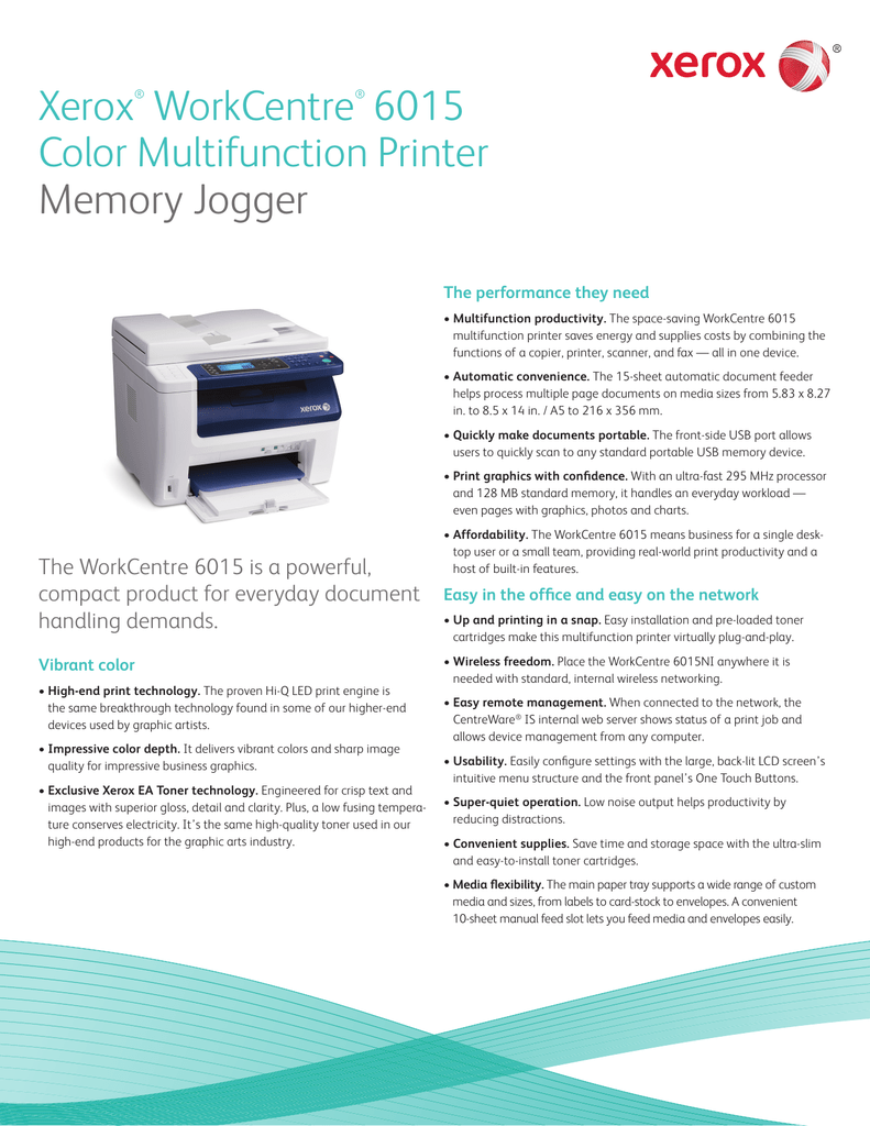 xerox 6015 printer