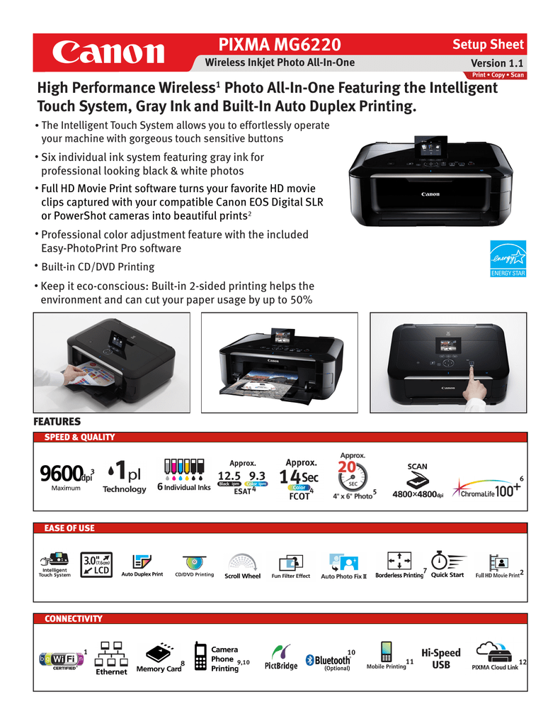 mg6220 printer