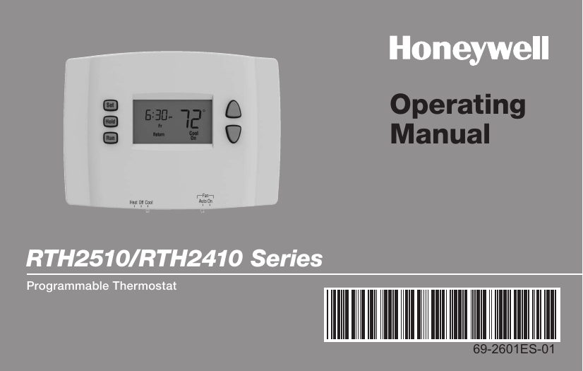 Honeywell Rth2510 Series Operating Instructions Manual Manualzz