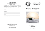 BioBrite SunRise 88634 Instructions