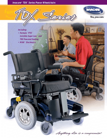 Invacare TDX Series Mobility Aid User manual | Manualzz