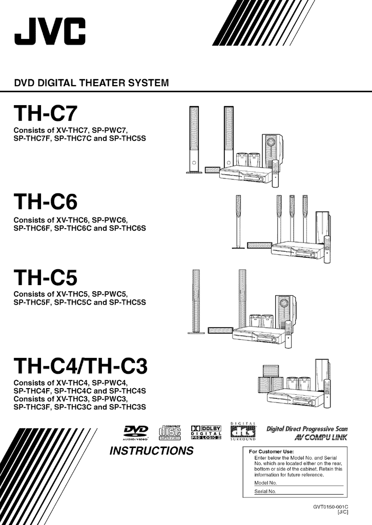 JVC TH-P5 Home Theater System User Manual Manualzz