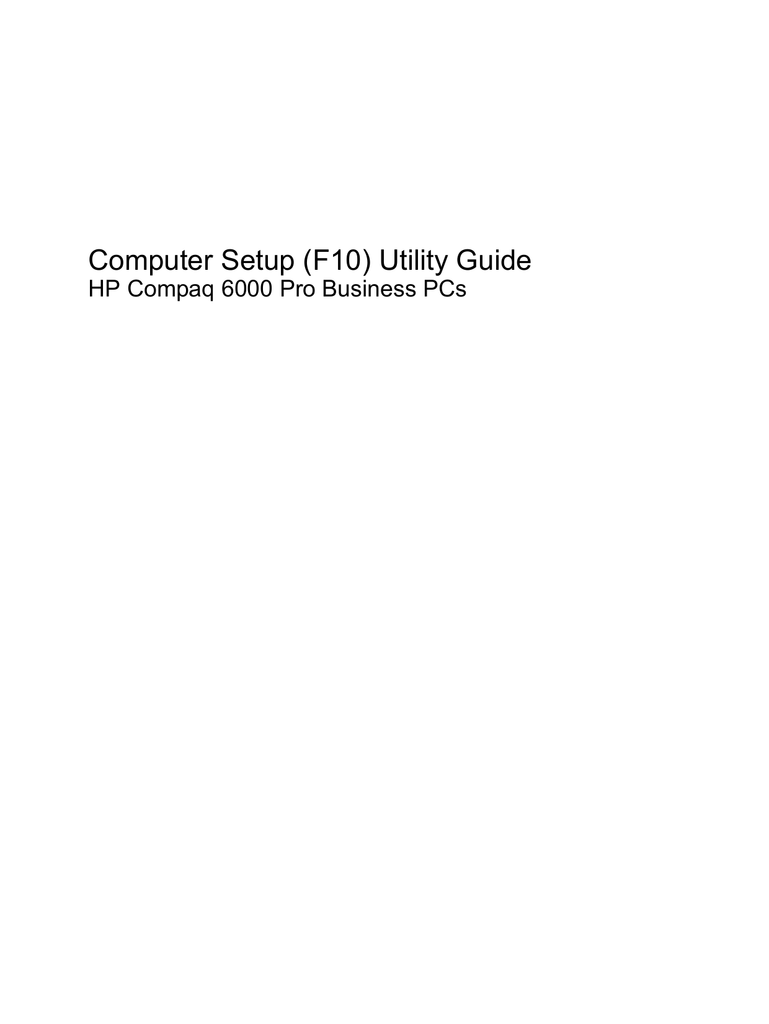Hp Compaq 6000 Pro Microtower Pc Guide Manualzz Hp Compaq 6000 Pro Microtower Pc Guide Manualzz