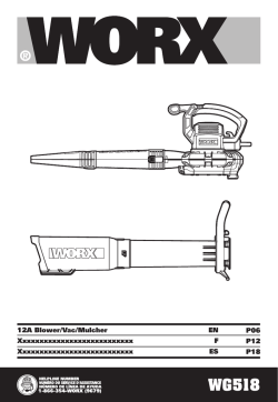 Worx WG518 Owner s manual User guide manualzz