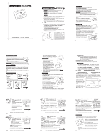 RiteTemp 8030 Installation guide Manualzz