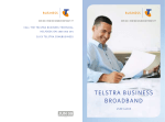 Telstra Business Broadband User Guide