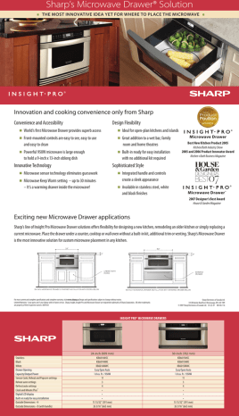 Sharp S Microwave Drawer Solution Manualzz