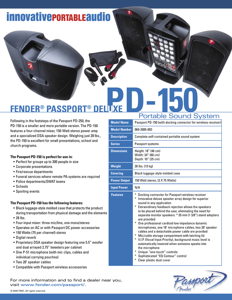fender passport deluxe