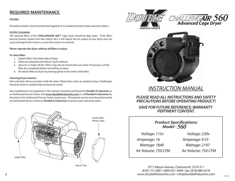 instruction manual Double K Industries Manualzz