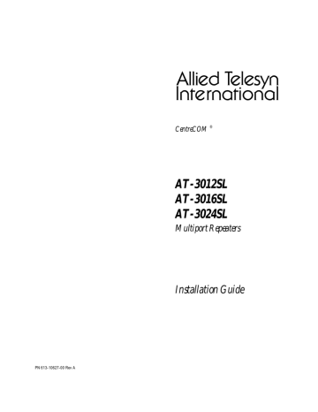 Allied Telesis AT-3012SL Installation guide | Manualzz